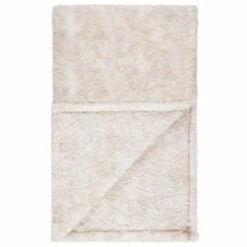 B&M Simply Two Tone Teddy Throw - Natural -Home Discount Store 394924 simply two tone teddy throw natural 3