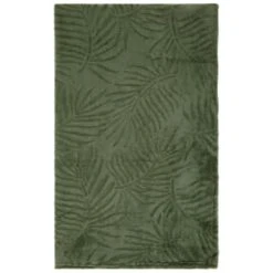 Large Leaf Embossed Green Throw -Home Discount Store 394947 large leaf embossed green throw 2