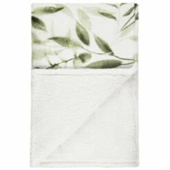 Winston Green Leaf Sherpa Throw 9 Winston Green Leaf Sherpa Throw -Home Discount Store 394948 winston leaf sherpa throw green 2