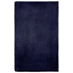 Navy Coral Fleece Throw -Home Discount Store 394951 navy coral fleece 3