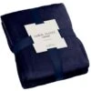 Navy Coral Fleece Throw -Home Discount Store 394951 navy coral fleece 4