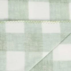 Simply Sage & Gingham Polar Fleece Throw 2pk -Home Discount Store 395026 simply super soft throws 2pk sage gingham 3
