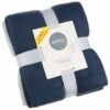Simply Navy & Grey Polar Fleece Throw 2pk 2 Simply Navy & Grey Polar Fleece Throw 2pk -Home Discount Store 395030 simply super soft throws 2pk navy grey