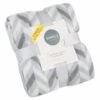 Simply Grey & Geo Print Polar Fleece Throw 2pk -Home Discount Store 395031 simply super soft throws 2pk grey geo