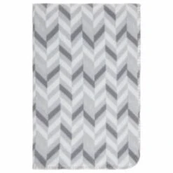Simply Grey & Geo Print Polar Fleece Throw 2pk -Home Discount Store 395031 simply super soft throws 2pk grey geo 2