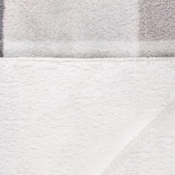 Grey Check Sherpa Throw -Home Discount Store 395038 highland check sherpa throw 3