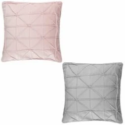 Geo Velvet Cushion - Grey -Home Discount Store 395346 395353 geo velvet cushion group 1