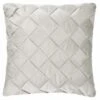 Basket Weave Silver Cushion -Home Discount Store 395349 basket weave cushion silver
