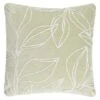 Botanical Green Leaf Stitch Cushion -Home Discount Store 395358 botanical green leaf stitch cushion