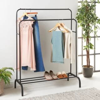 Spaceways Double Garment Rail With Rack 3 Spaceways Double Garment Rail With Rack