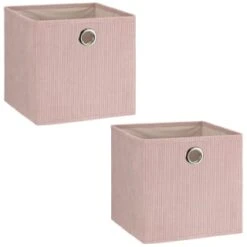 Lokken Cord Storage Cubes 2pk - Pink 8 Lokken Cord Storage Cubes 2pk - Pink -Home Discount Store 395813 2pk cord lokken storage cubes pink