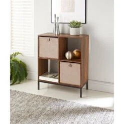 Lokken Velvet Storage Cubes 2pk - Mushroom -Home Discount Store 395837 2pk velvet lokken storage cubes mushroom 2