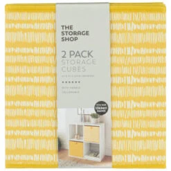 Lokken Mark Making Storage Cubes 2pk - Ochre -Home Discount Store 395847 2pk lokken ochre storage cubes mark making 2