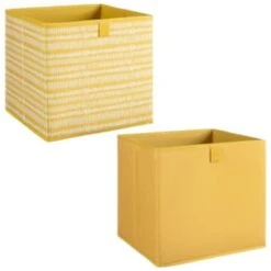 Lokken Mark Making Storage Cubes 2pk - Ochre -Home Discount Store 395847 2pk lokken ochre storage cubes mark making 3
