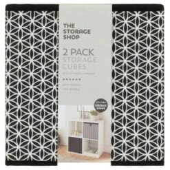 Lokken Mark Making Storage Cubes 2pk - Mono -Home Discount Store 395850 2pk lokken mono storage cubes mark making 2
