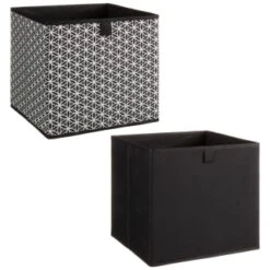 Lokken Mark Making Storage Cubes 2pk - Mono -Home Discount Store 395850 2pk lokken mono storage cubes mark making 3