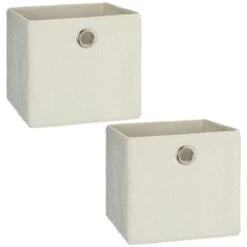 Featured Products -Home Discount Store 395965 2pk teddy lokken storage cubes cream 2