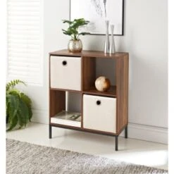 Lokken Teddy Storage Cubes 2pk - Cream -Home Discount Store 395965 2pk teddy lokken storage cubes cream