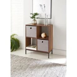 Lokken Teddy Storage Cubes 2pk - Grey -Home Discount Store 395966 2pk teddy lokken grey