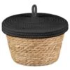 B&M Kendall Basket With Lid - Black -Home Discount Store 395974 kendall basket with lid black 2
