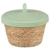 B&M Kendall Basket With Lid - Green 1 B&M Kendall Basket With Lid - Green -Home Discount Store 395975 kendall basket with lid green 2