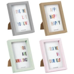 B&M Colourblock Frame 4 X 6" - Pink -Home Discount Store 396247 396248 396249 396250 basic colourblock frame 4x6 group 2