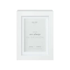 B&M New York Box Photo Frame - 4 X 6" - White -Home Discount Store 396446 new york box frame mounted 5x7 white 2