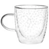 B&M Printed Double Wall Glass Mug - Spots 1 B&M Printed Double Wall Glass Mug - Spots -Home Discount Store 396479 printed double wall glass mug spots