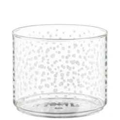 B&M Printed Glass Stackable Storage Jars 3pc - White -Home Discount Store 396484 3pk printed glass stackable storage jars white 5