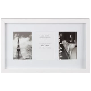 B&M Three Photo New York Photo Frame - White 3 B&M Three Photo New York Photo Frame - White