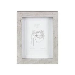 B&M Concrete Effect Photo Frame 4 X 6" -Home Discount Store 396620 concrete effect frame 4x6 1