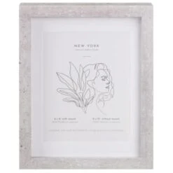 B&M Concrete Effect Photo Frame 6 X 8" -Home Discount Store 396621 concrete effect frame 6x8 1