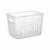 Ribbed Clear Storage Tub - Medium -Home Discount Store 396948 ribbed storage tub midi