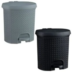 B&M Knit Peddle Bin - Grey -Home Discount Store 400122 400123 knit peddle bin