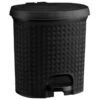 B&M Knit Peddle Bin - Black -Home Discount Store 400122 black knit peddle bin