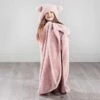 Simply Kids Hooded Sherpa Blanket - Blush 1 Simply Kids Hooded Sherpa Blanket - Blush -Home Discount Store 400215 simply kids hooded sherpa blanket blush